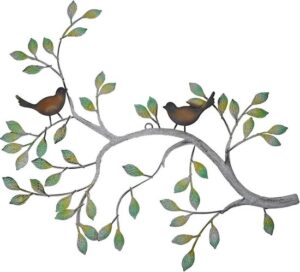 Wandbord - Wanddecoratie tak met vogels